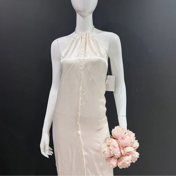 Brenda Knight For Free People RawHem Satin Dress - Picture 10 of 14